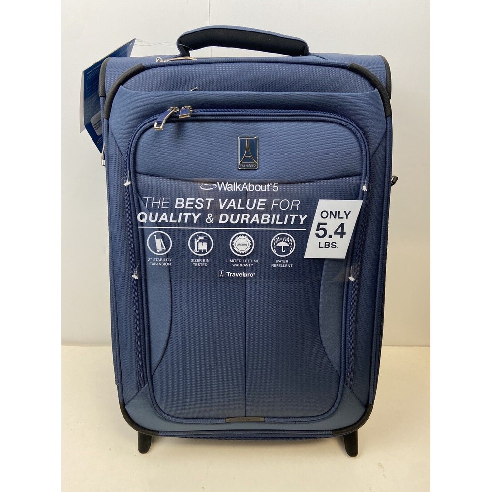 Travelpro Walkabout 5 21" 2-Wheel Expandable Softside Carry-On Suitcase Luggage - Picture 2 of 8